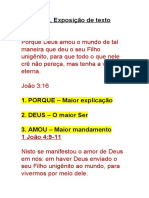 Sermão 2 - João 3.16 - Exposição de Texto