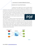 Data Warehousing - Introduction To Data Warehousing - Lesson 1