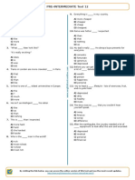 1195 - Pre Intermediate Test 12