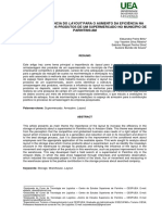 A Importância Do Layout para o Aumento Da Eficiência Na Armazenagem Dos Produtos de Um Supermercado No Município de Parintins AM