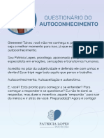 Questionario Do Autoconhecimento