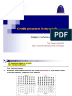 Kinetics 3.2. Surfaces and Interfaces