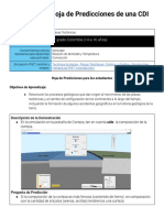 Prototipo Placas Tectónicas Actividad - Plantilla de La Hoja de Predicciones de Una CDI