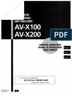 Aiwa AV X100 Owners Manual