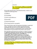 Agricultural Mareting Classiffication