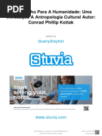 Stuvia 2497543 Um Espelho para A Humanidade Uma Introducao A Antropologia Cultural Autor Conrad Phillip Kottak PDF