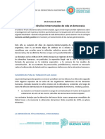 24 de Marzo - Celebración de 40 Años de Democracia - Primaria Segundo Ciclo