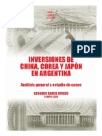 Inversiones de China Japon y Corea en Arg