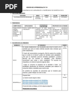 Sesión de Aprendizaje N 1 Cyt 20-03-23