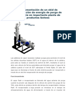 Implementación de Un Skid de Recuperación de Energía de Purga de Superficie en Importante Planta de Productos Lácteos