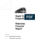 Rapid Transit Project 2000 Ridership Forecast Report