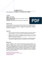 Taller de Narrativa I - Programa 2023 - I