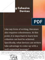 Using Cohesive Devices - g8 Week 6