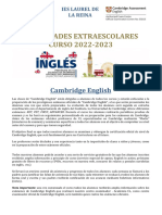 Actividades Extraescolares - B1 Inglés PDF