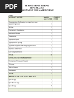 EDPM SBA Mark Schemes 2023