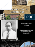 Filipino Masters in Architecture