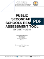 Public Secondary School Reading Assessment Tool PDF