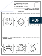 Examen Mensual Formato - Inicial 4 Años Okey