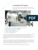 Six Steps Before To Creating A CNC Program