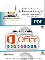 Edição de Textos, Planilhas e Apresentações
