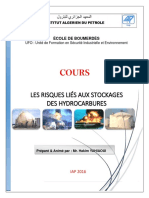 Cours Risques Liés Aux Stockages Des Hydrocarbures 2016