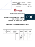 TDR - Hvac - Climatizacion Hospital Sullana PDF