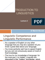 Introduction To Linguistics