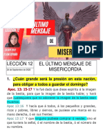 EL Ultimo Mensaje de Misericordia