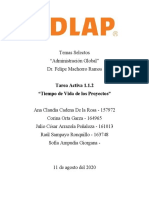 Tarea 1.1.2 Tiempo de Vida de Los Proyectos