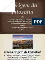 A Origem Da Filosofia