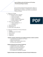 Disposiciones para La Elaboración Del Informe de Práctica Profesional Supervisada