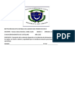 EVALUACIÓN DIAGNÓSTICA CASTELLANO PARA EL GRADO 3 Corregido