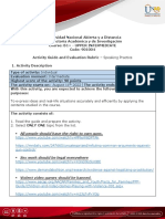 Activity Guide and Evaluation Rubric Speaking Practice B1+ PDF