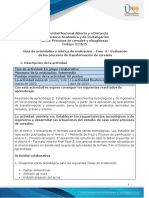 Guía de Actividades y Rúbrica de Evaluación - Unidad 2 - Fase 3 - Evaluación de Los Procesos de Transformación de Cereales