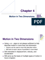 Chapter 4 Motion in Two Dimension