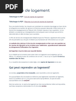 Tal Reprise de Logement PDF