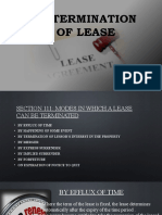 Determination of Lease