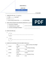 Ingles Basico Entry Test