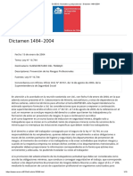 SUSESO - Normativa y Jurisprudencia - Dictamen 1484-2004