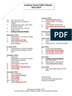 2022-2023 Scps Instructional Calendar Days