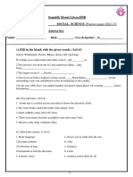 Social-Science Annual Practice Paper Answer Key.