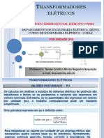 Transformadores 2022 UNIDADE 11 REMOTO Emergencial PDF