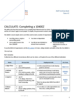 Taxes Completing A 1040ez NGPF