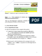 2nde EE Prdtion-Écrite S7 Analyser Sujet-Rech Idées