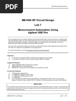 ME1000 Lab07 Measurement Automation Using Agilent VEE Pro v2.40