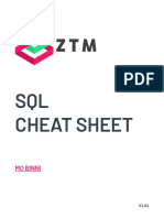 SQL Cheatsheet Zero To Mastery V1.01 PDF