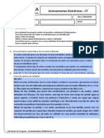 Acionamentos Eletrônicos - Atividade de Pesquisa