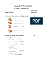 English Ukg Worksheet