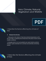 Asia - Climate, Natural Vegetation and Wildlife