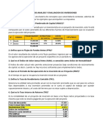 Evaluacion Conceptual de Analisis y Evaluacion de Inversiones